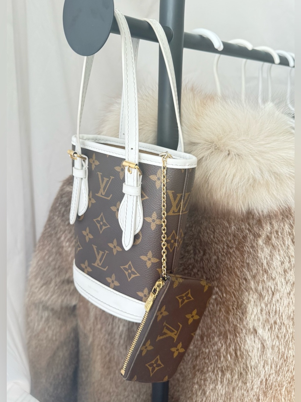 Louis Vuitton bag with pouch